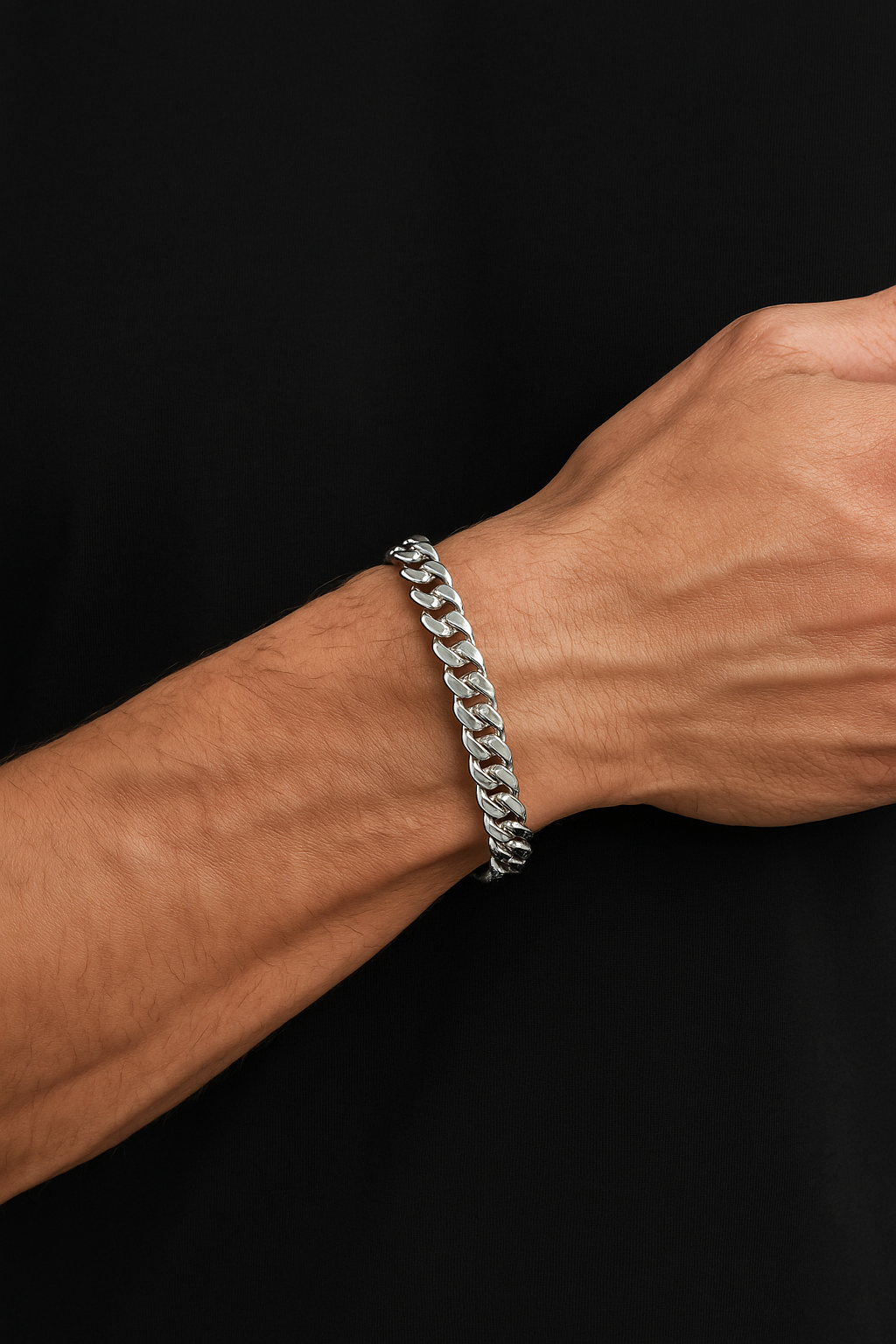 Jaxon Cubic Chain Bracelet -9mm