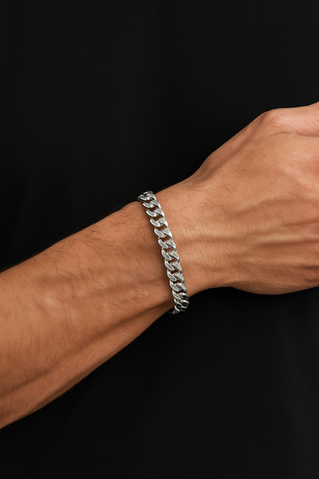 Jaxon Cubic Chain Bracelet -9mm