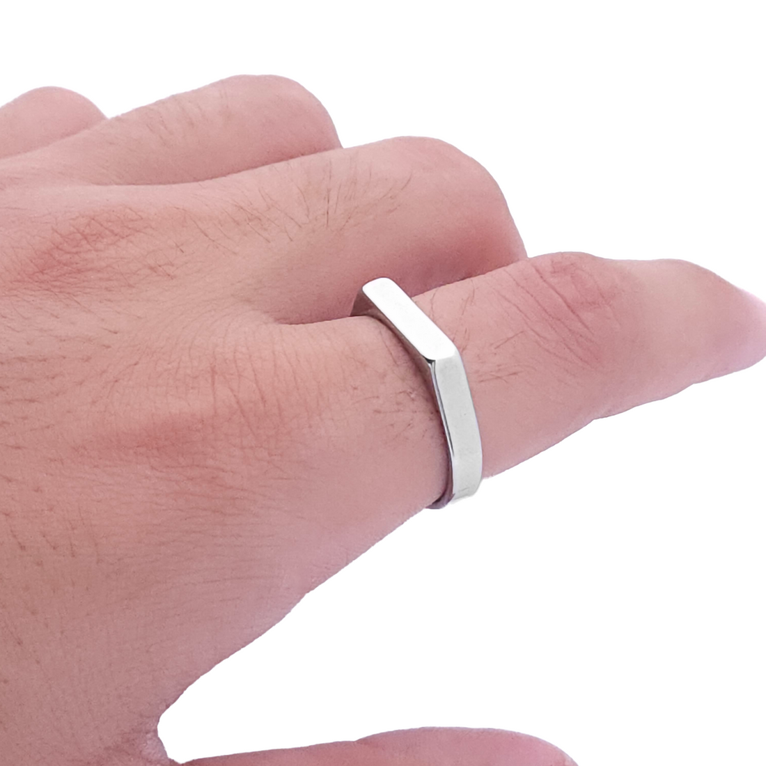 Edge Ring - Silver (Anti-Tarnish & Waterproof)