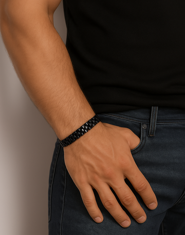 Titan Bracelet Cuff Band- Black