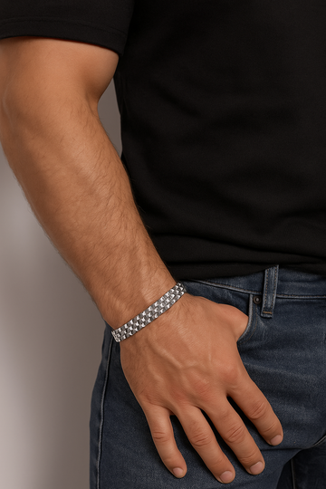 Titan Bracelet Cuff Band - Silver